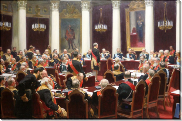 Заседание государственного совета Репин в русском музее