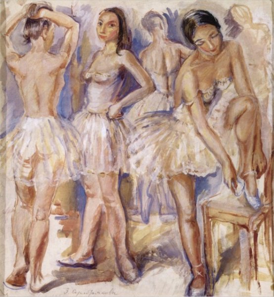 Эдгар Дега балетная репетиция на сцене