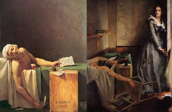 Жак Луи Давид «смерть Марата», 1793 г.