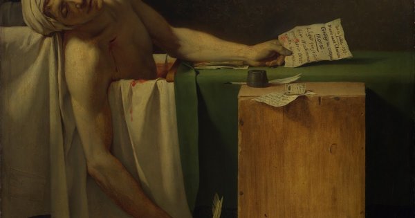 Жан Луи Давид смерть Марата