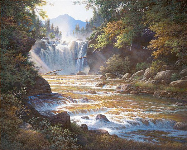 Картины Томаса Аколе водопады