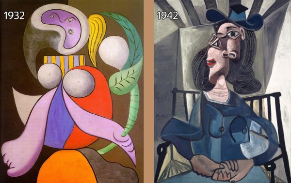 Пабло Пикассо женщина на корточках