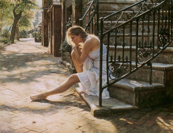 Американский художник Стив Хэнкс (Steve Hanks 1949-2015)