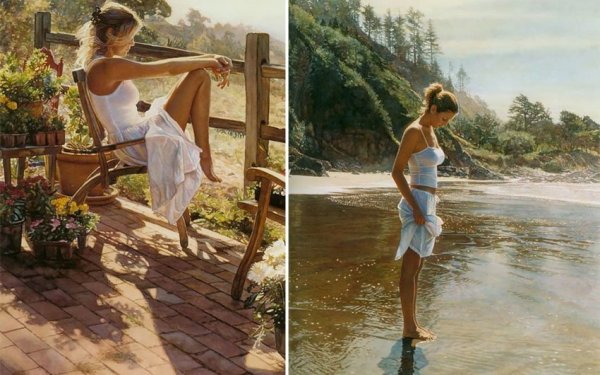 Американский художник акварелист Стив Хэнкс