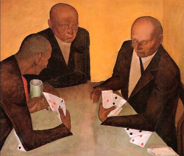 Игроки в карты живопись