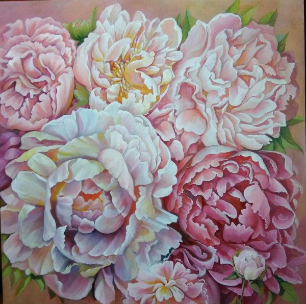 Картины с изображением пионов по фен шуй