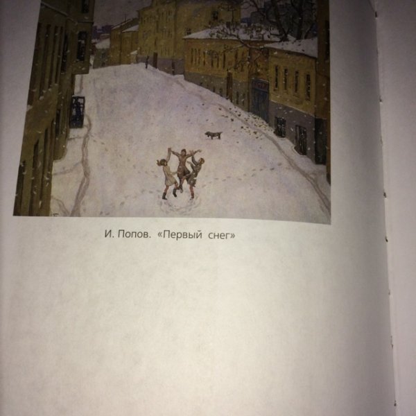 Сочинение Попова 1 снег