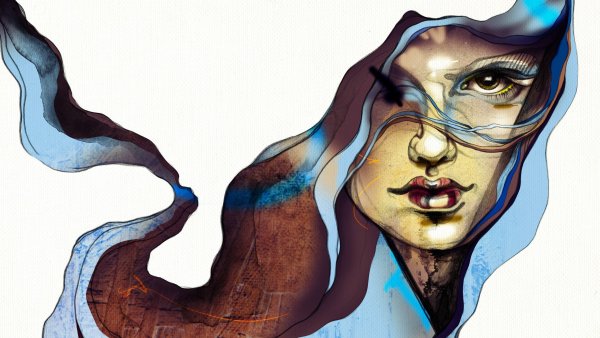 Абстракция фигуры человека