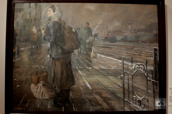 Пименов Юрий Иванович осенняя станция. 1945