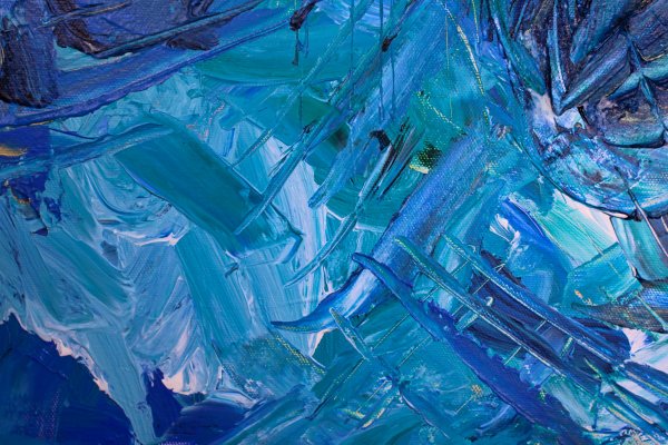 Абстракционизм голубой