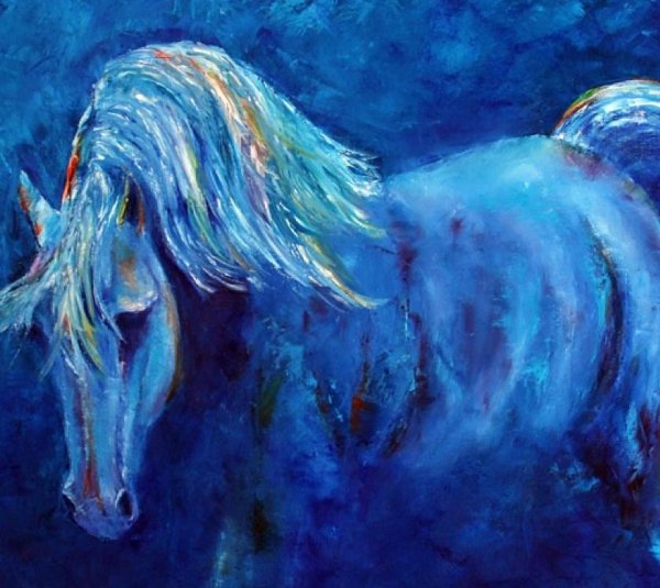 Живопись в синих тонах