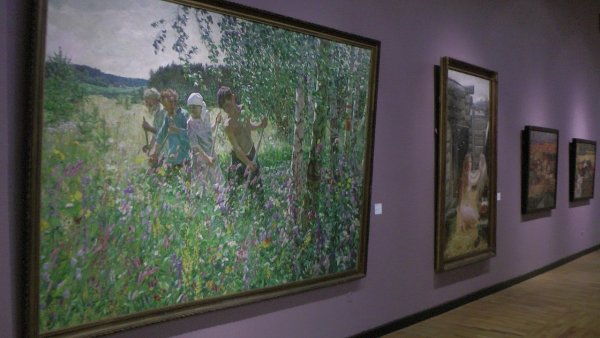 Пластов сенокос Третьяковская галерея