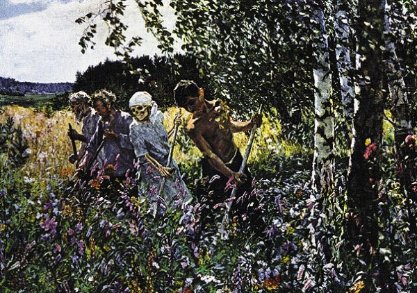 Картина сенокос Пластова