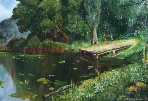 Василий Поленов, «заросший пруд», 1879