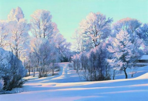 Картина зима