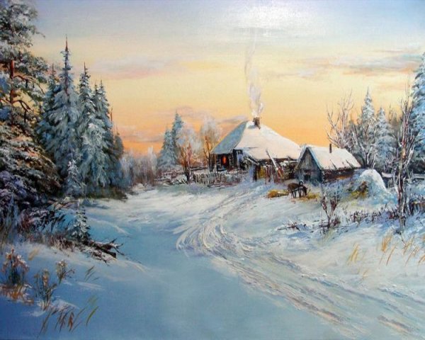 Зимний пейзаж Александр Леднев