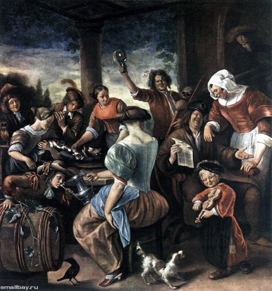 Ян стен крестины. , 1664