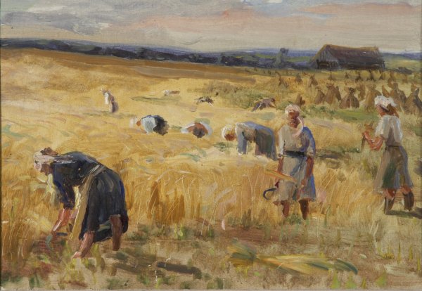 Борис Михайлович Кустодиев жатва