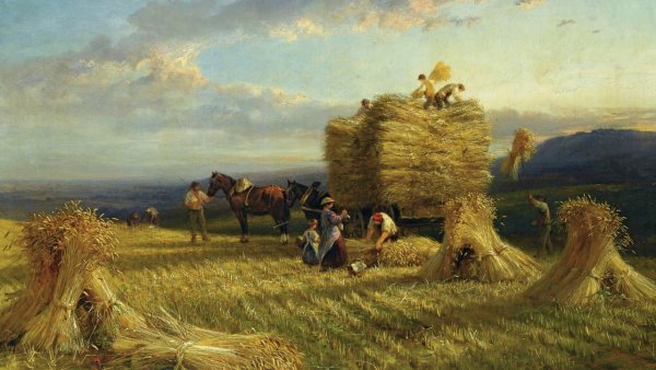 Г.Г. Мясоедов. "Страдная пора (Косцы)". 1887.