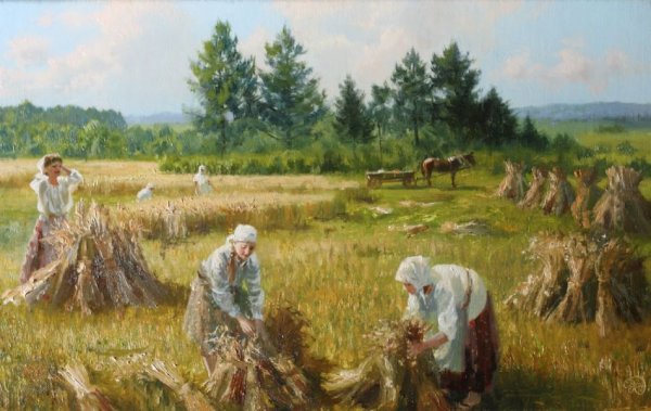 Художник Владимир Жданов сенокос