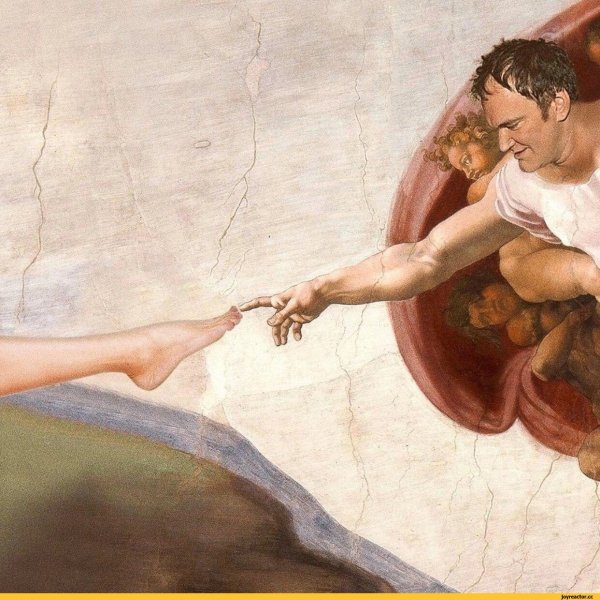 Микеланджело Сотворение Адама