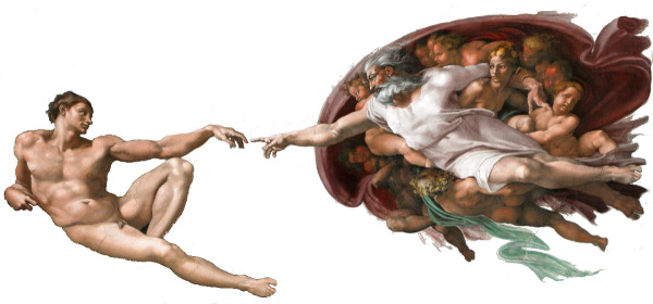 Микеланджело Сикстинская капелла Сотворение Адама