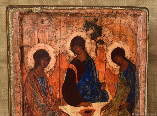 Икона Святая Троица Андрея Рублева