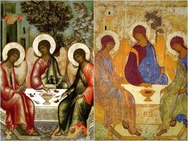 Троица Ветхозаветная Андрей Рублев