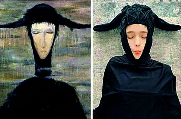 Женщина дождя картина Светланы Телец