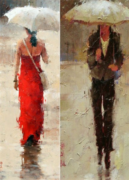 Monika Luniak картины дождь