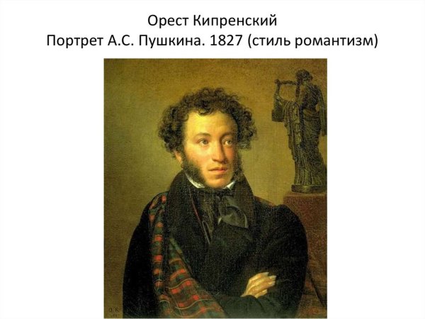 О. А. Кипренский «а. с. Пушкин», в. а. Тропинин «а. с. Пушкин