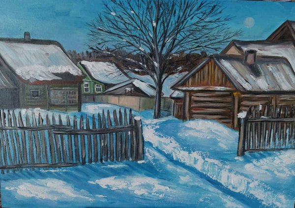 Александр Болотов пейзаж зима