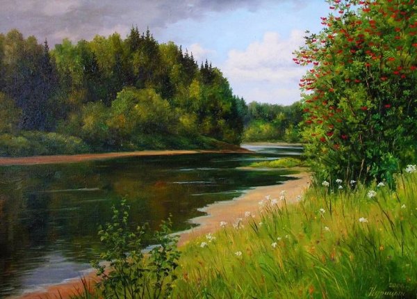 Современный художник Сергей Курицын, Пейзажная живопись