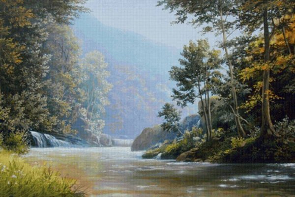 Картина Сатарова горный ручей