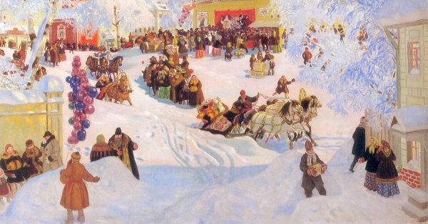 Суриков в. и. взятие снежного городка 1891