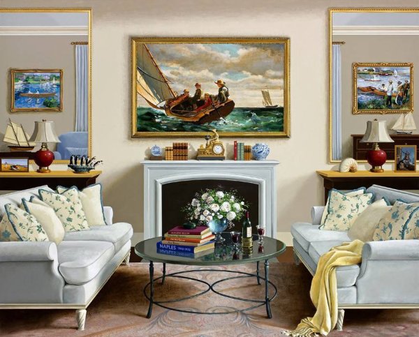 Репродукции в интерьере