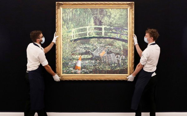 Бэнкси покажи мне Моне