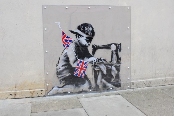 Стрит-арт художник Бэнкси