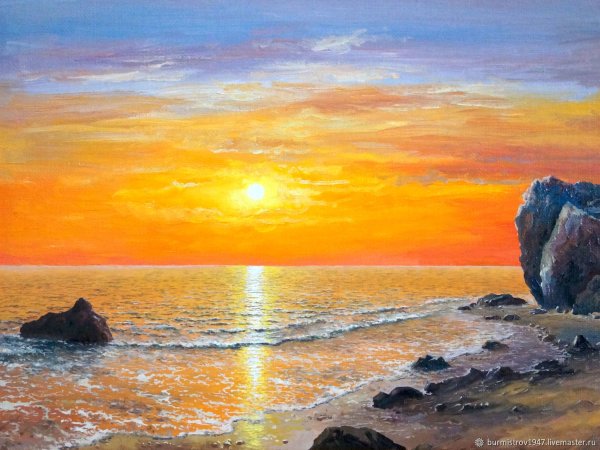 "Закат на море" Фридрих каспиар