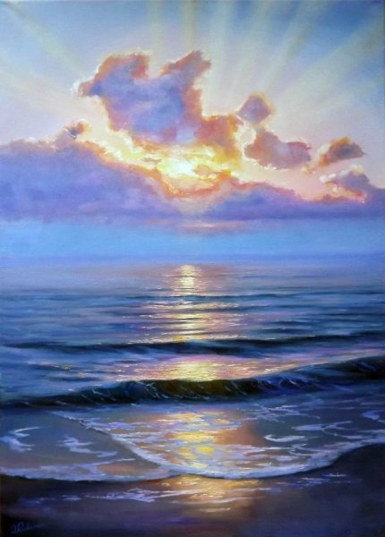 Рассвет живопись