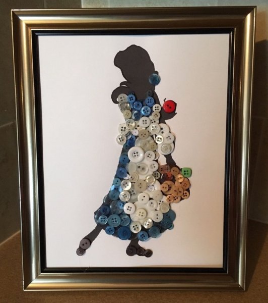 Панно из пуговиц
