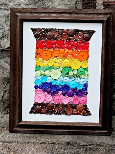 Животное из пуговиц