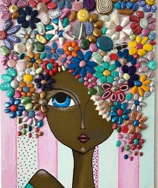 Панно из пуговиц