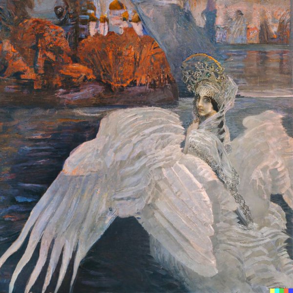 Царевна лебедь Врубель Третьяковская галерея