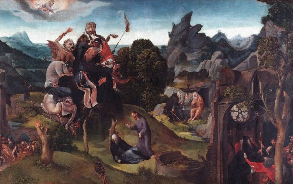 Маттиас Грюневальд искушение Святого Антония