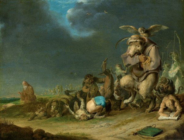 Бесовские картины средневековья. Искушение св. Антония