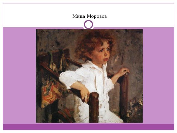 Серов художник картина Мика Морозов
