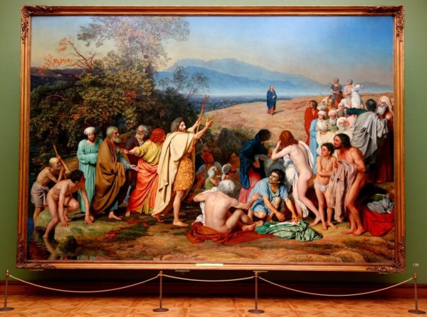 Явление Христа народу Иванов Третьяковская галерея