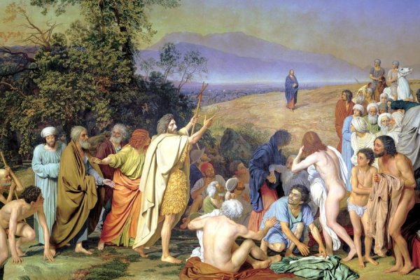 Явление Христа народу Иванов Третьяковская галерея