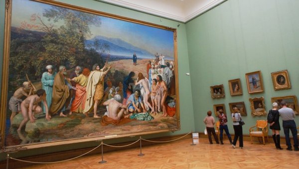 Явление Христа народу Иванов Третьяковская галерея